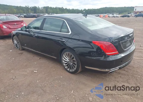 2017 Genesis G90 3.3T Premium z USA, uszkodzony, nr VIN KMHG34JA2HU033165